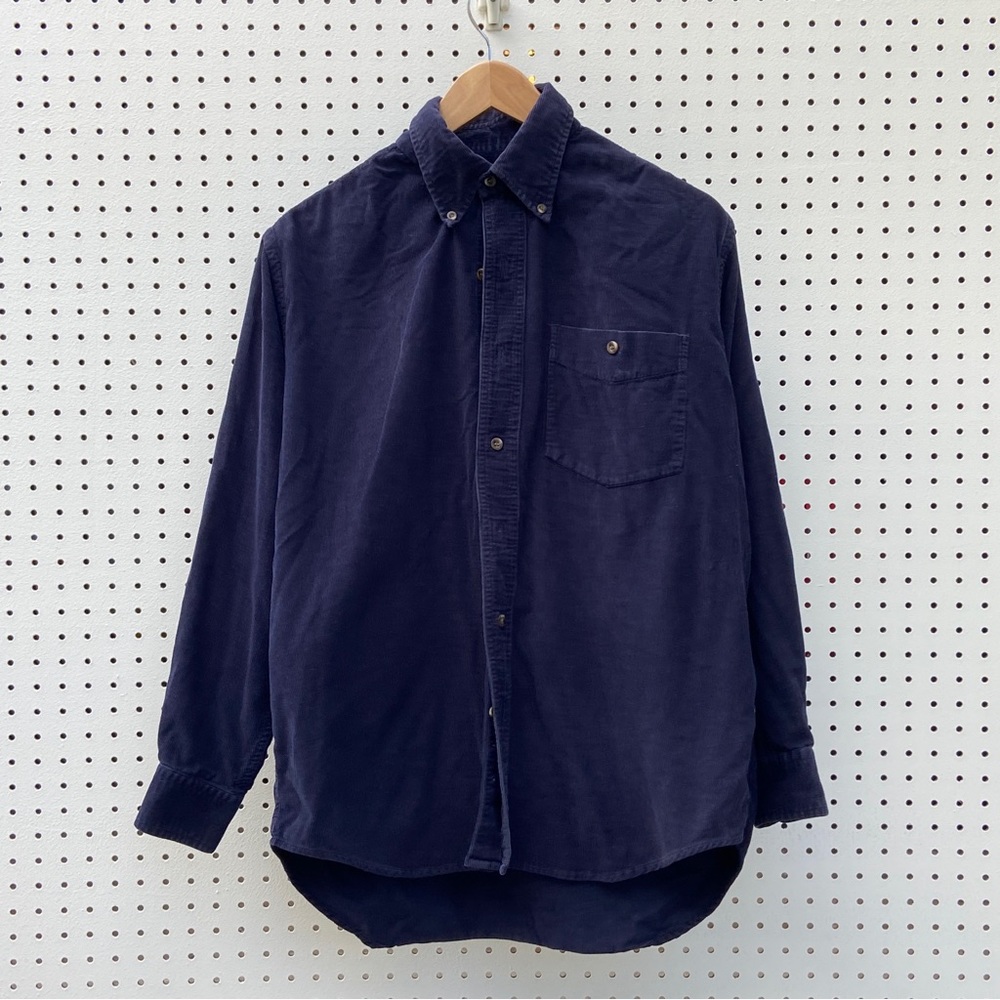 Vintage corduroy navy button down